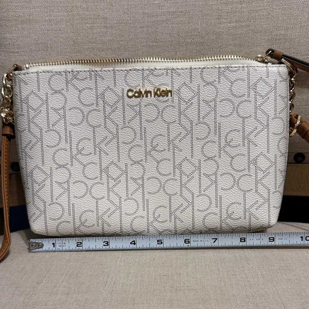 Calvin Klein Women’s “Hayden” Top Zip Chain Crossbody - Image 12