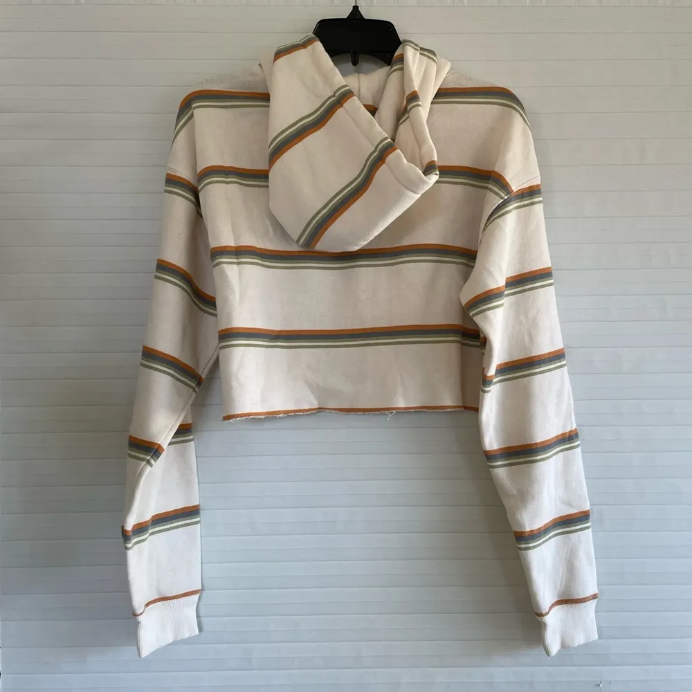 Striped Cropped Hoodie - Image 2