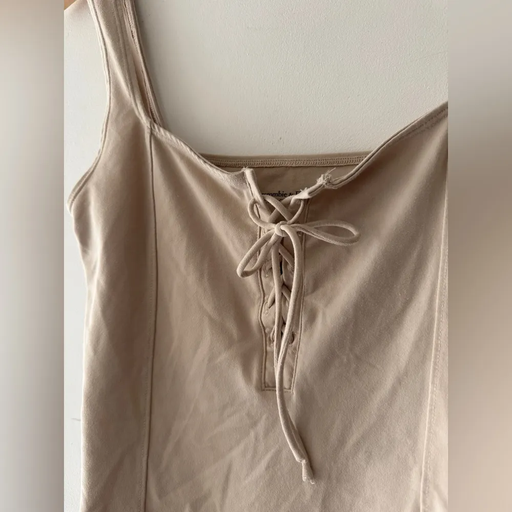 Abercrombie & Fitch Soft AF Lace-Up Corset Seamless Fabric Bodysuit - Image 3