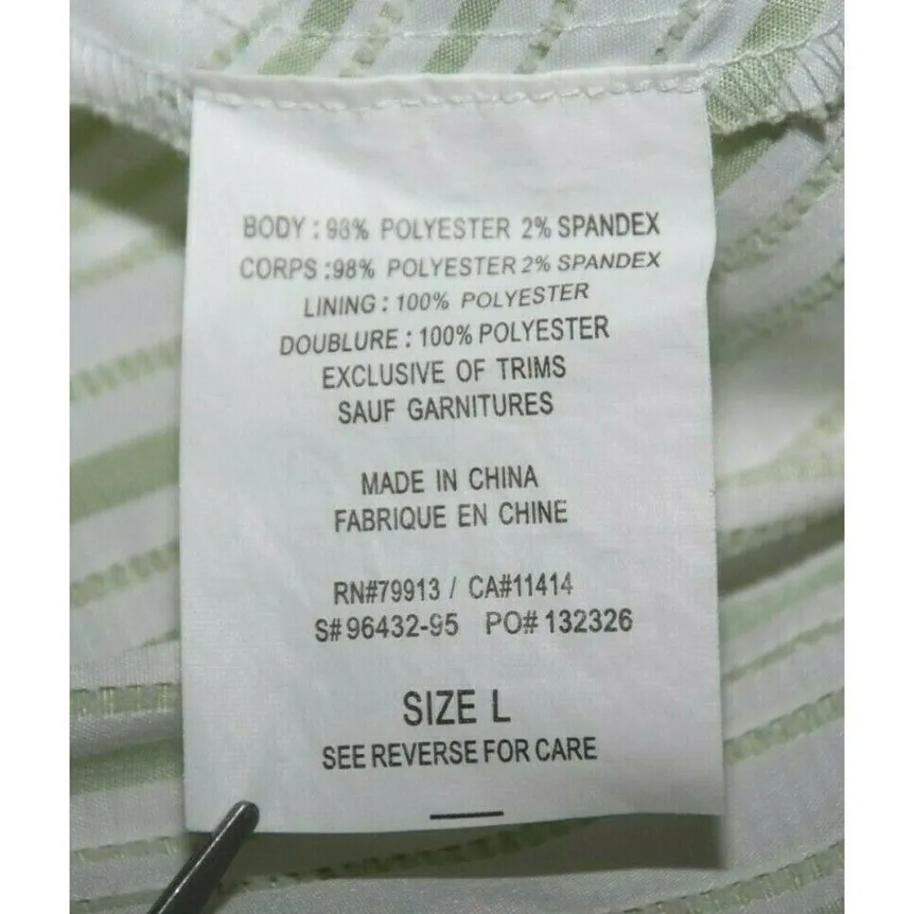 Motherhood Maternity Ladies Dress Size L Adjustable Straps Back Zipper Belted - Image 9