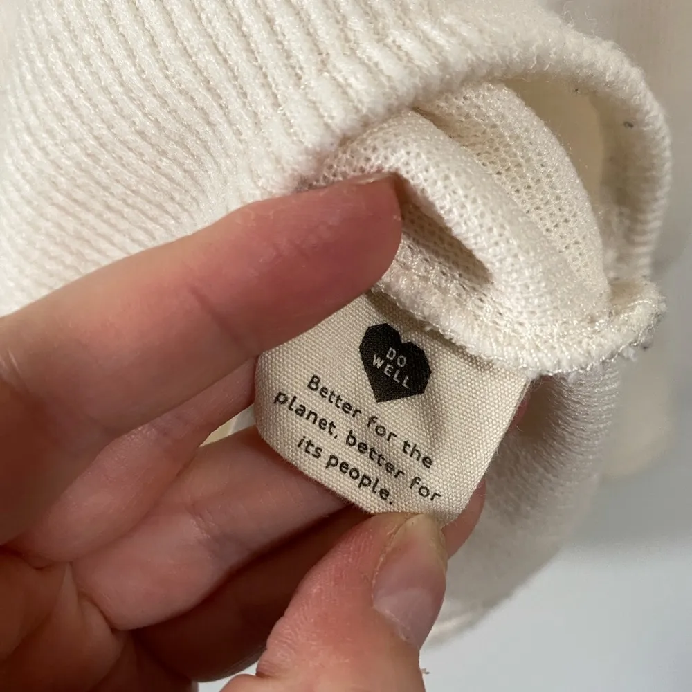 Madewell + Ottoman Rib Square-Neck Top in Cream Size 1X - Image 7