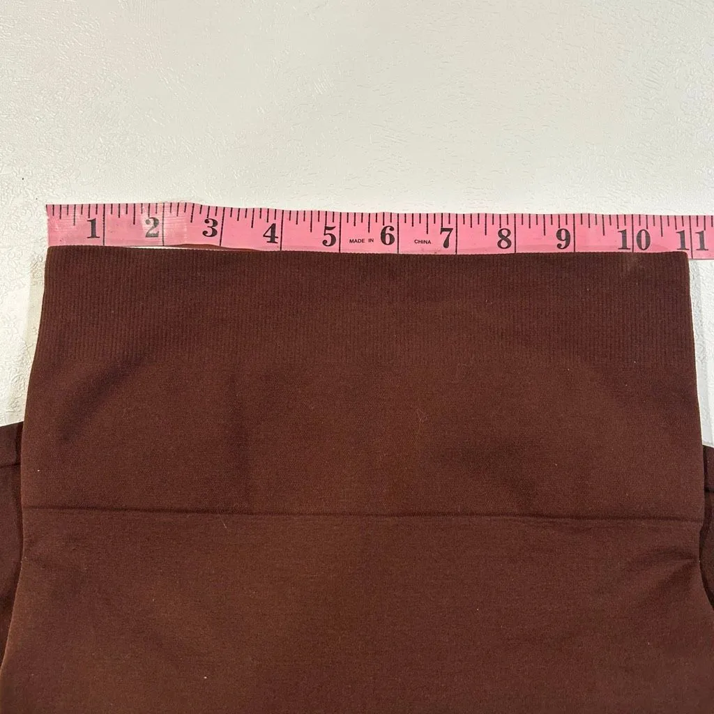 Yitty Seamless Shapewear Shorts Brown High Waist M/L Sculpting Size M - Image 4