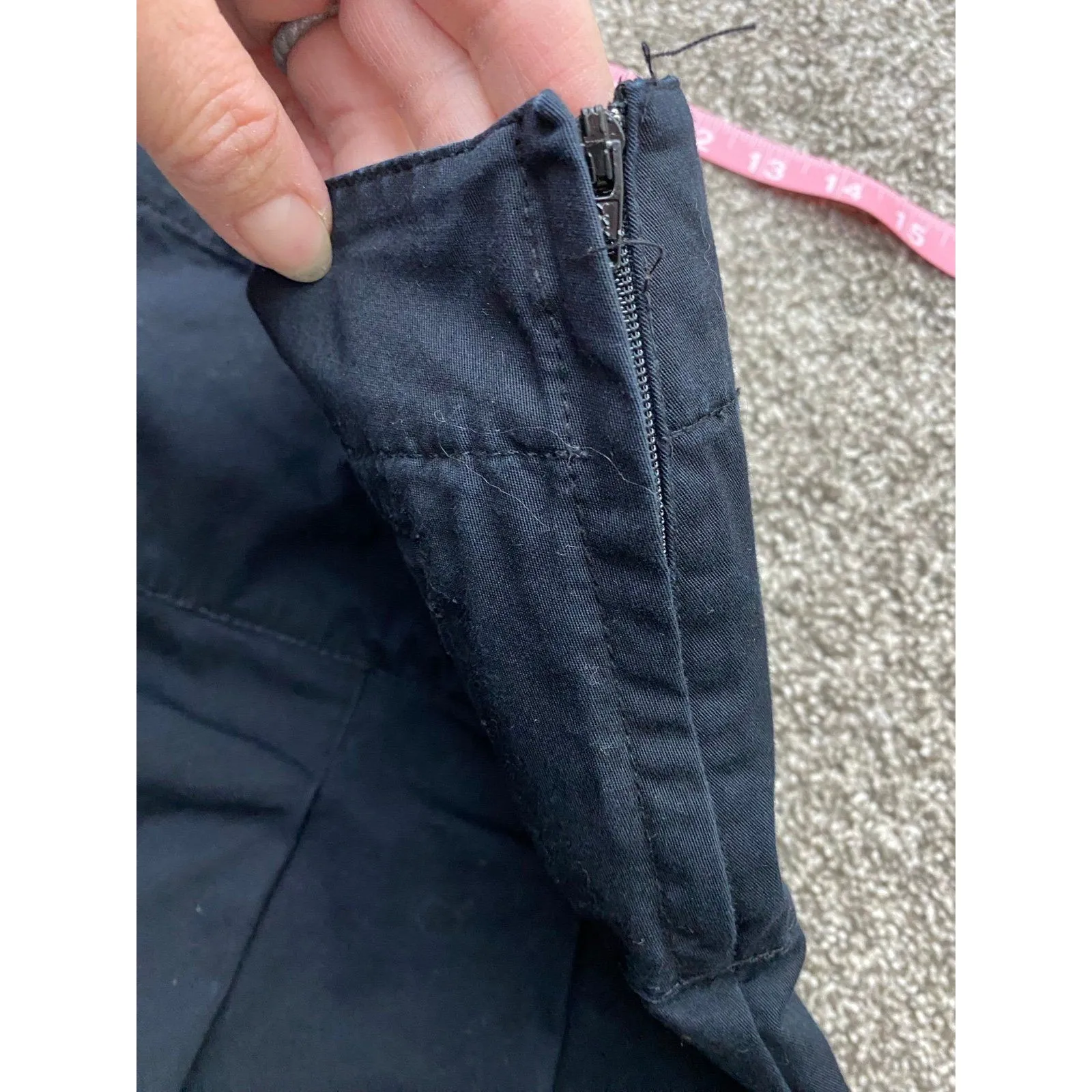 H&M Black Pleated Mini Skirt Women’s Size 8 – 100% Cotton - Image 6