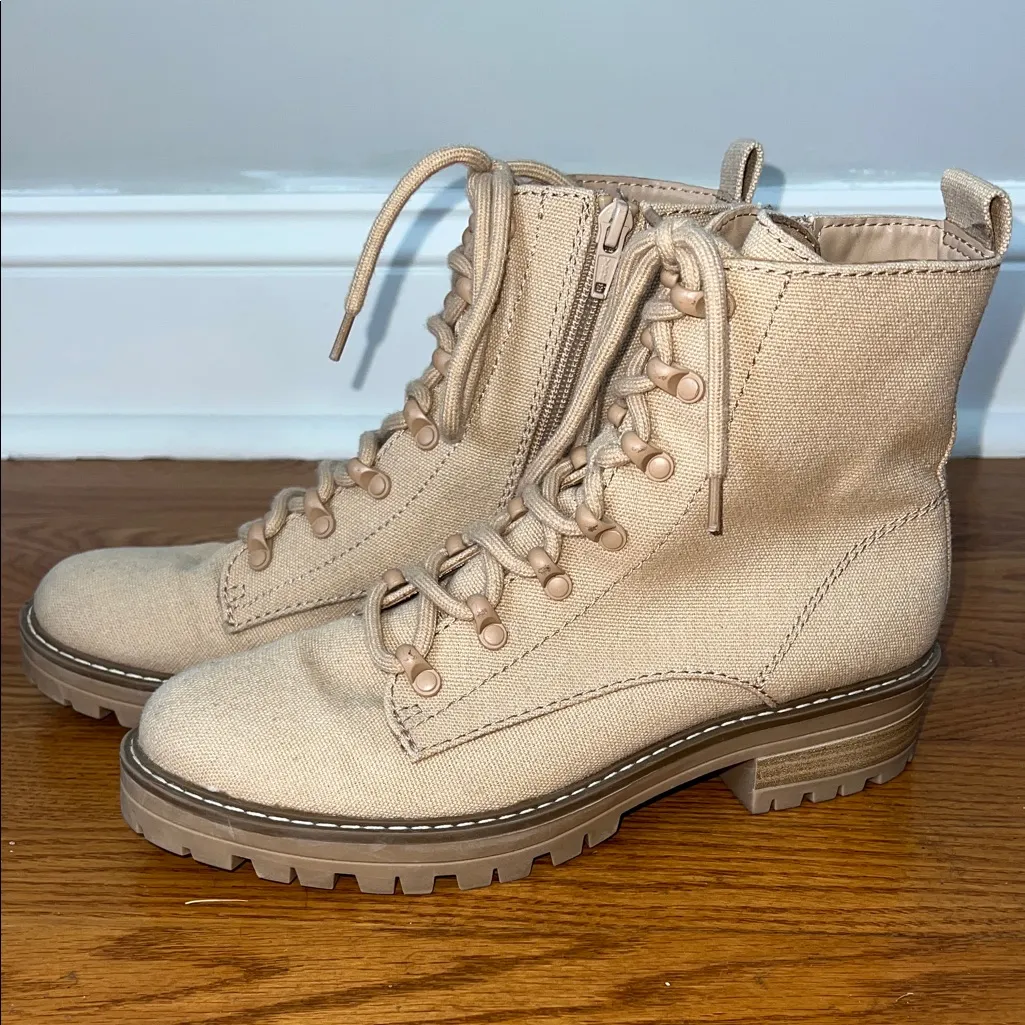 Universal Thread Canvas Lace-Up Ankle Boots - Image 3