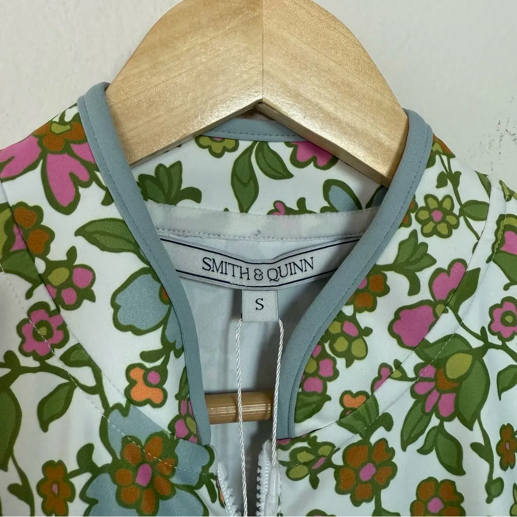 NWT Smith & Quinn Kennedy Sleeveless Zip Golf Top Dandelion Haze S Green - Image 6