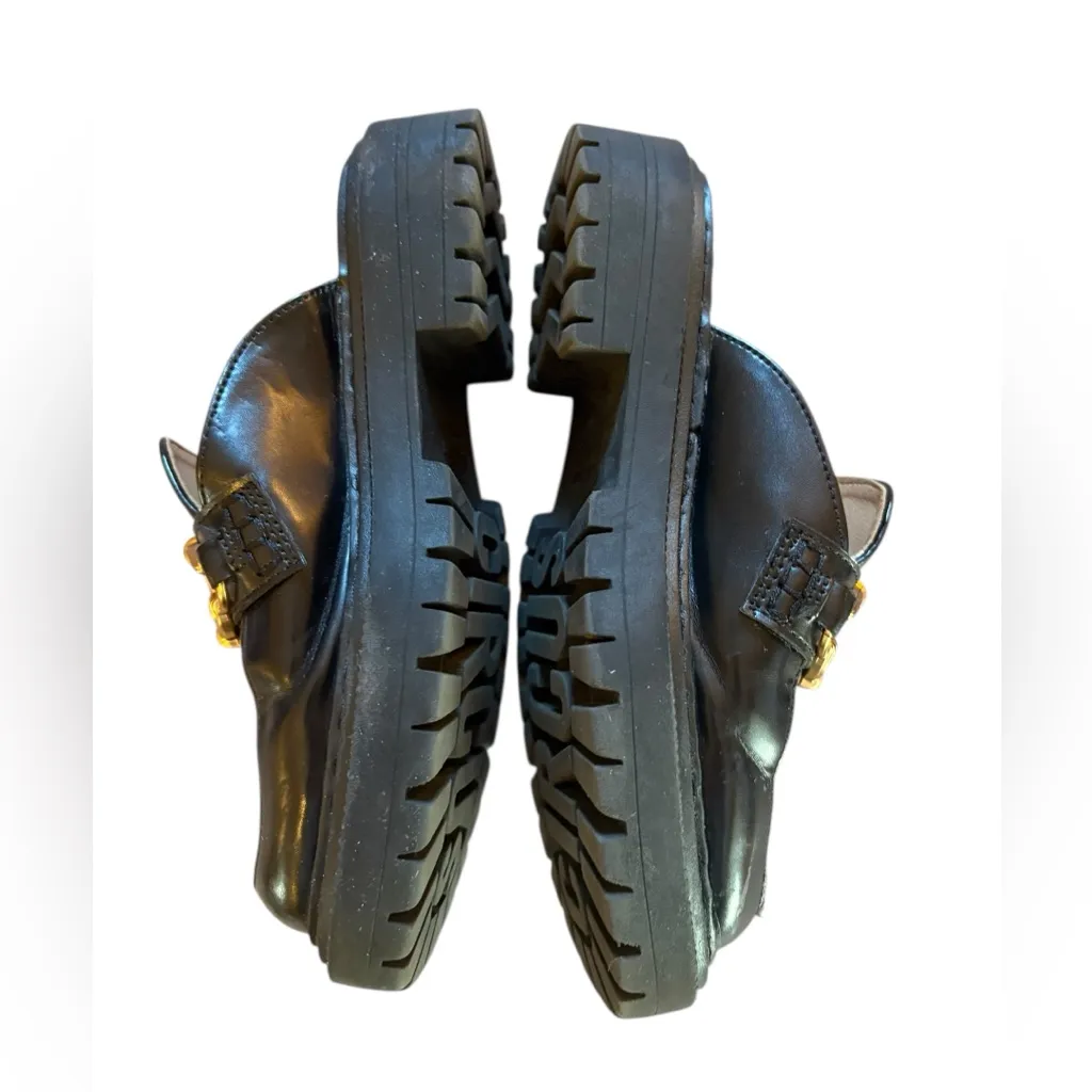 Circus Sam Edelman Evangeline Mule Womens Size 6 Black Gold Slip On Loafer - Image 8