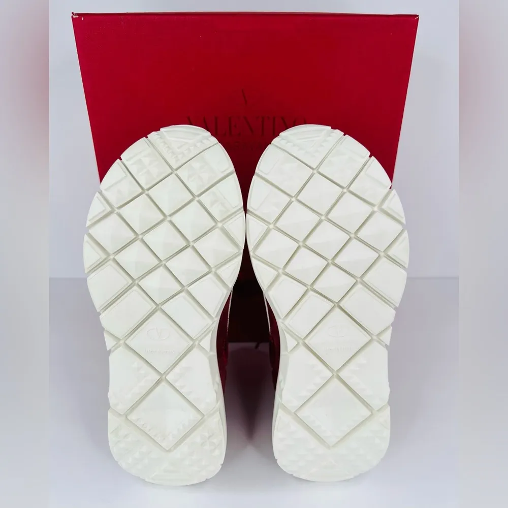 Valentino Garavani Rockstud Heroes Reflex Knitted Women Sneakers Size EU 35 - Image 9