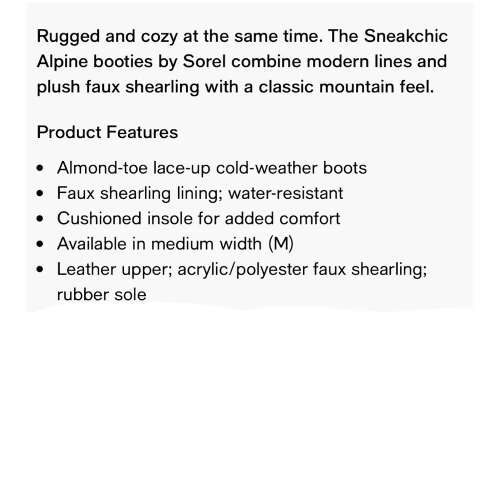 Sorel EUC  Leather Sneakchic Alpine Booties Cattail Size 7 - Image 11