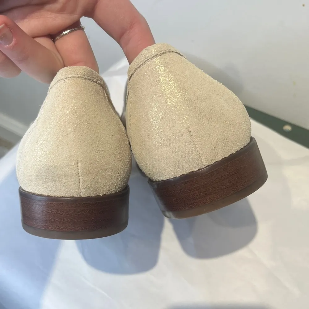 Vionic  Waverly Cream Gold Loafers Size 8 Like New - Image 14