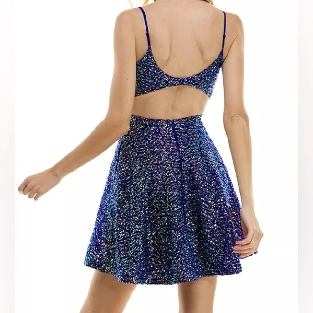 CITY STUDIO Juniors' Sequin Open - Image 5