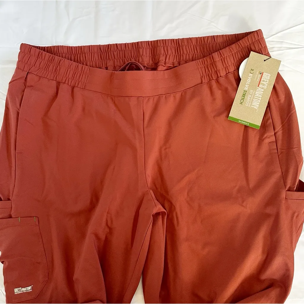 NWT Grey's Anatomy Cosmo 6-Pocket Mid-Rise Tapered Leg Pant size 3X Sedona Red - Image 5