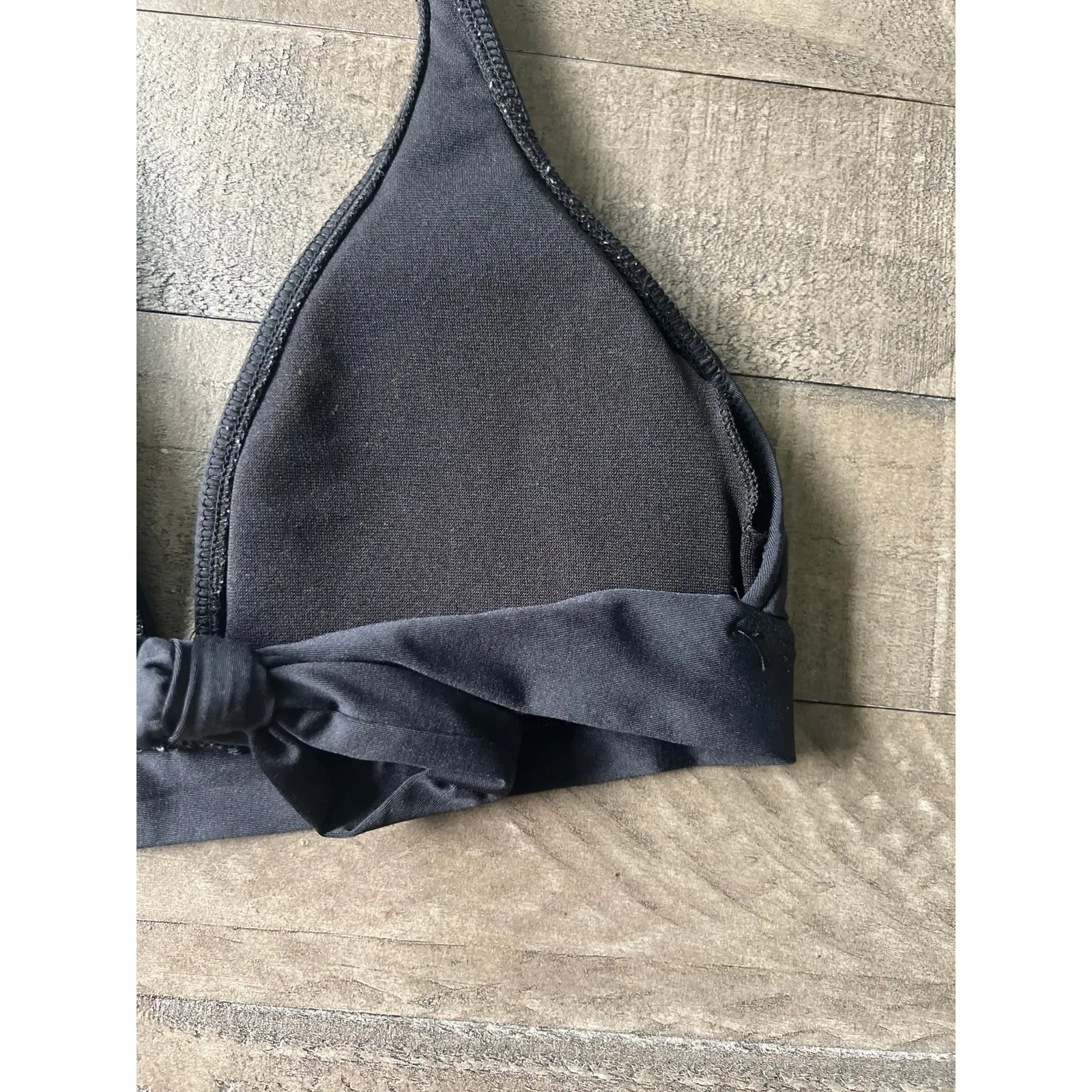 Mossimo‎ Women's Black Tri Angle Bikini Top Size Medium - Image 8
