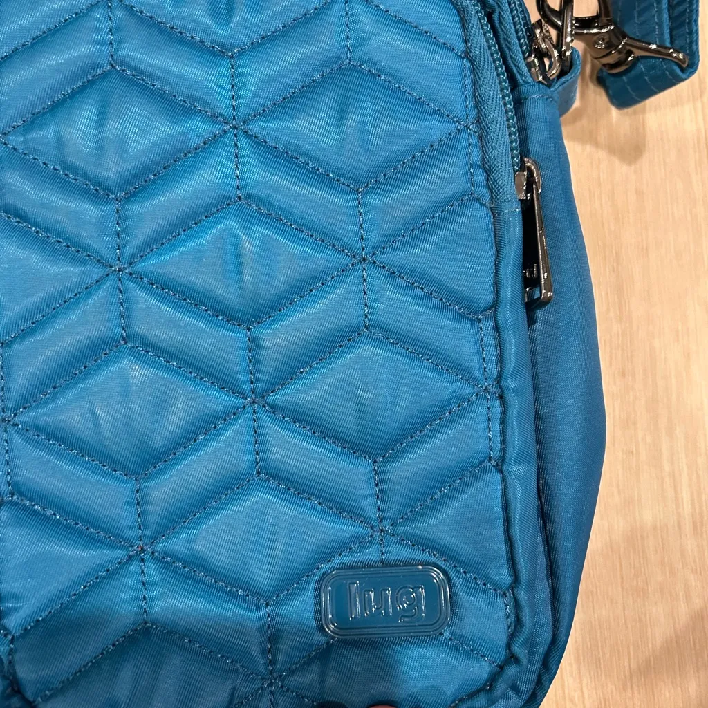 lug Navigator Crossbody Bag Turquoise Blue - Image 2