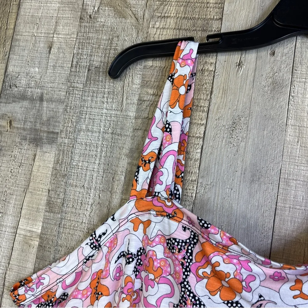 Cato 22/24W Multicolored Floral & Polka Dot 1 Arm Short Sleeve 1 Arm No … - Image 5