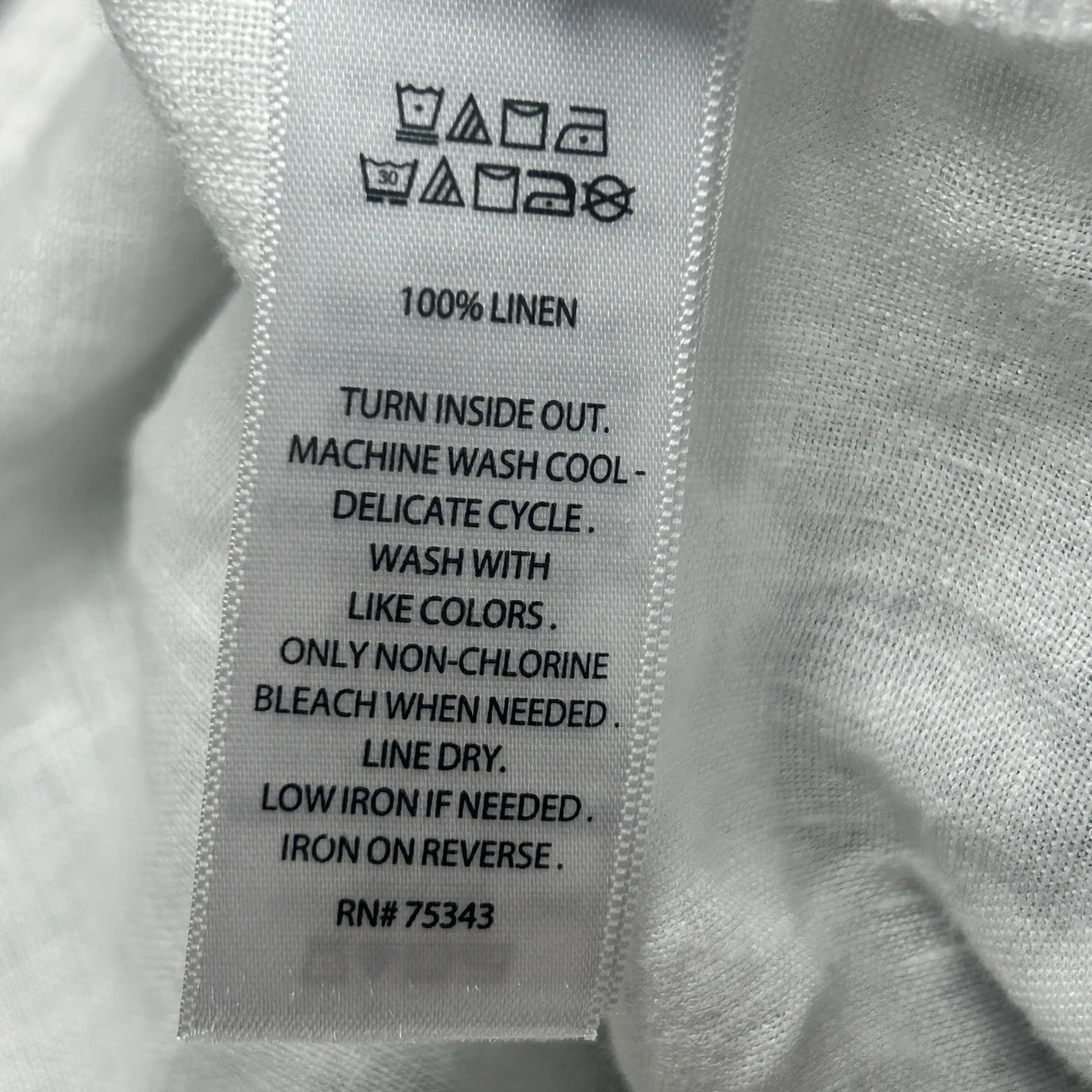 JNY Jones New York‎ White Linen Jacket Women's XL Button Up Casual Coat - Image 7