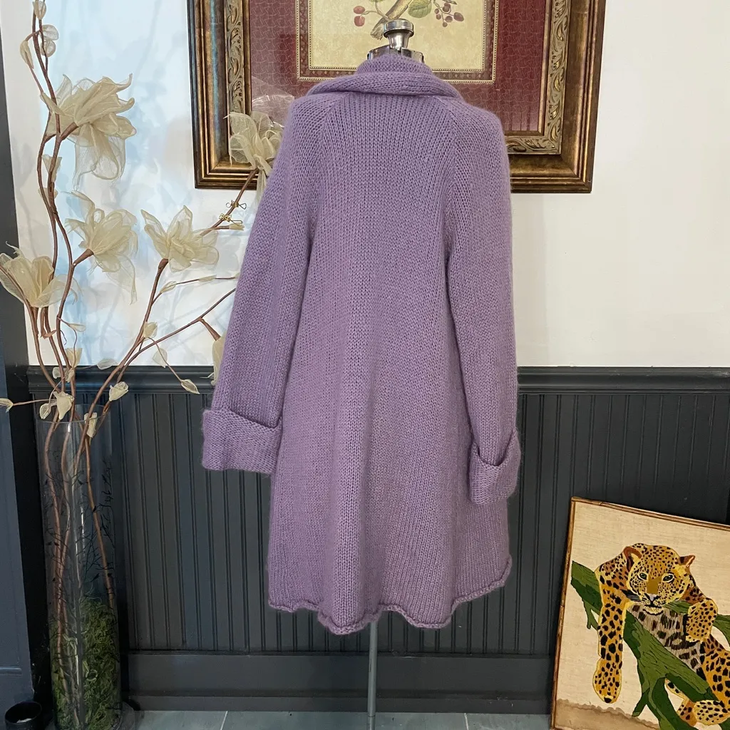 Soft Surroundings Telluride Topper Lavender Mohair Wool Open Duster - PS ๐งก๐ - Image 7