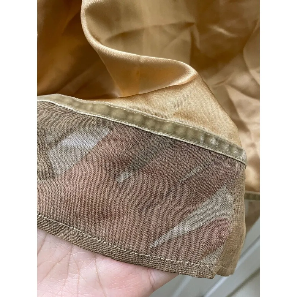 Vintage Victoria's Secret STAINS Cami Camisole Champagne Scoop Neckline L - Image 3