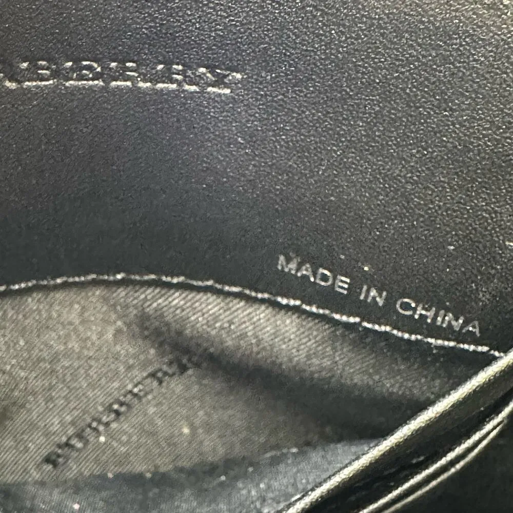 ULTRA RARE Burberry Overdyed Canvas Striped Peyton Crossbody Clutch Bag - Image 9