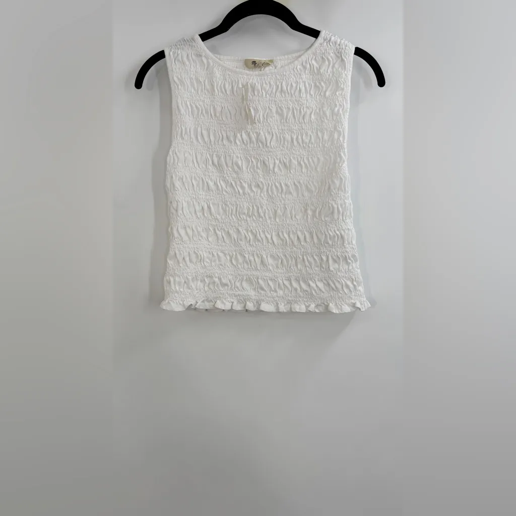 Madewell Smocked Boatneck Tank - Image 3