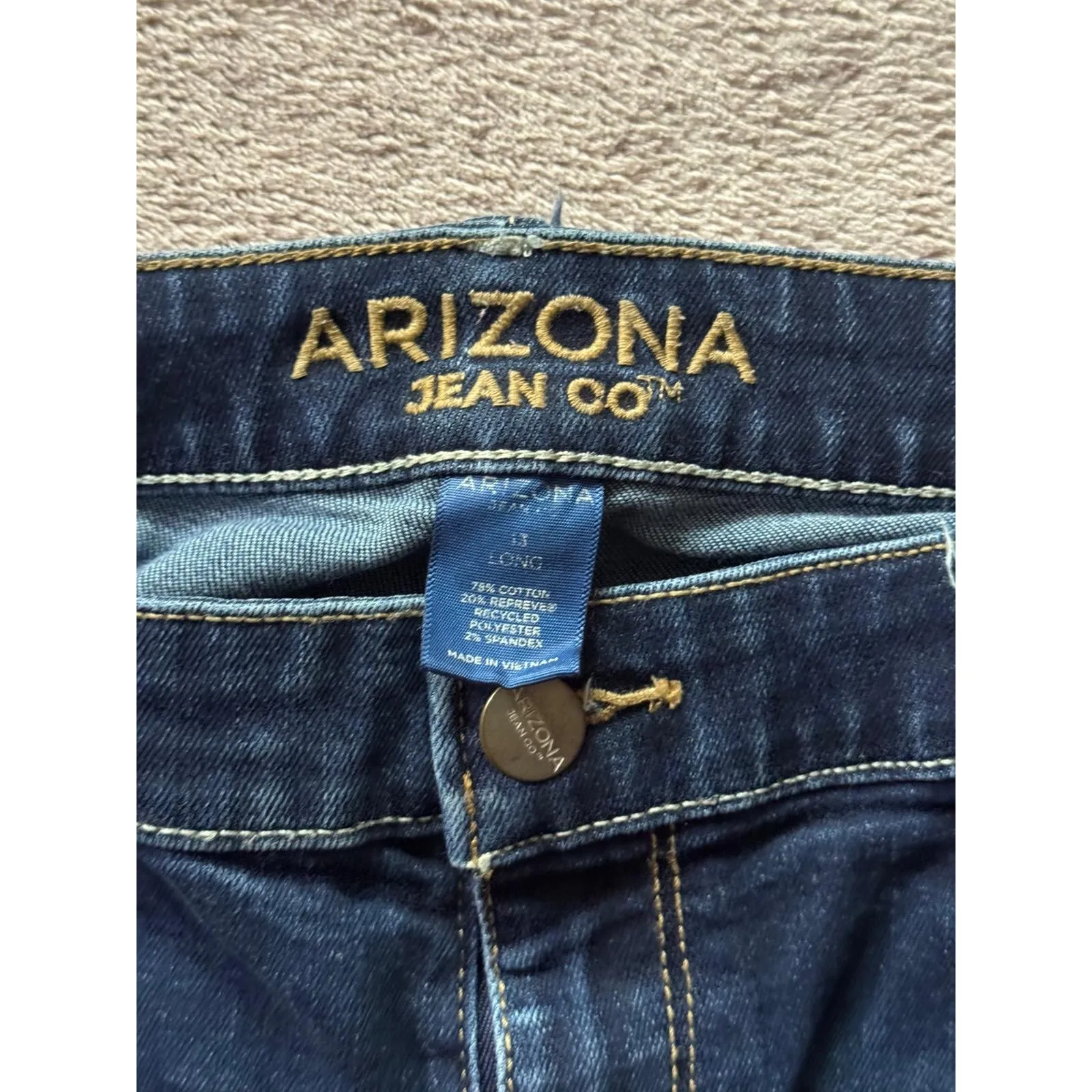 Arizona Jean Co Women's‎ Dark Wash Bootcut Jeans Size 14 Long Denim - Image 3