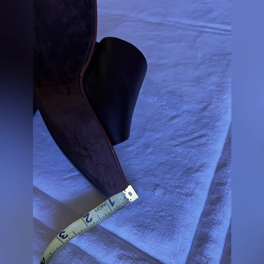 Colin Stuart Suede Mule Platform Sandals Slides Lightweight Size 8 Brown leather - Image 10