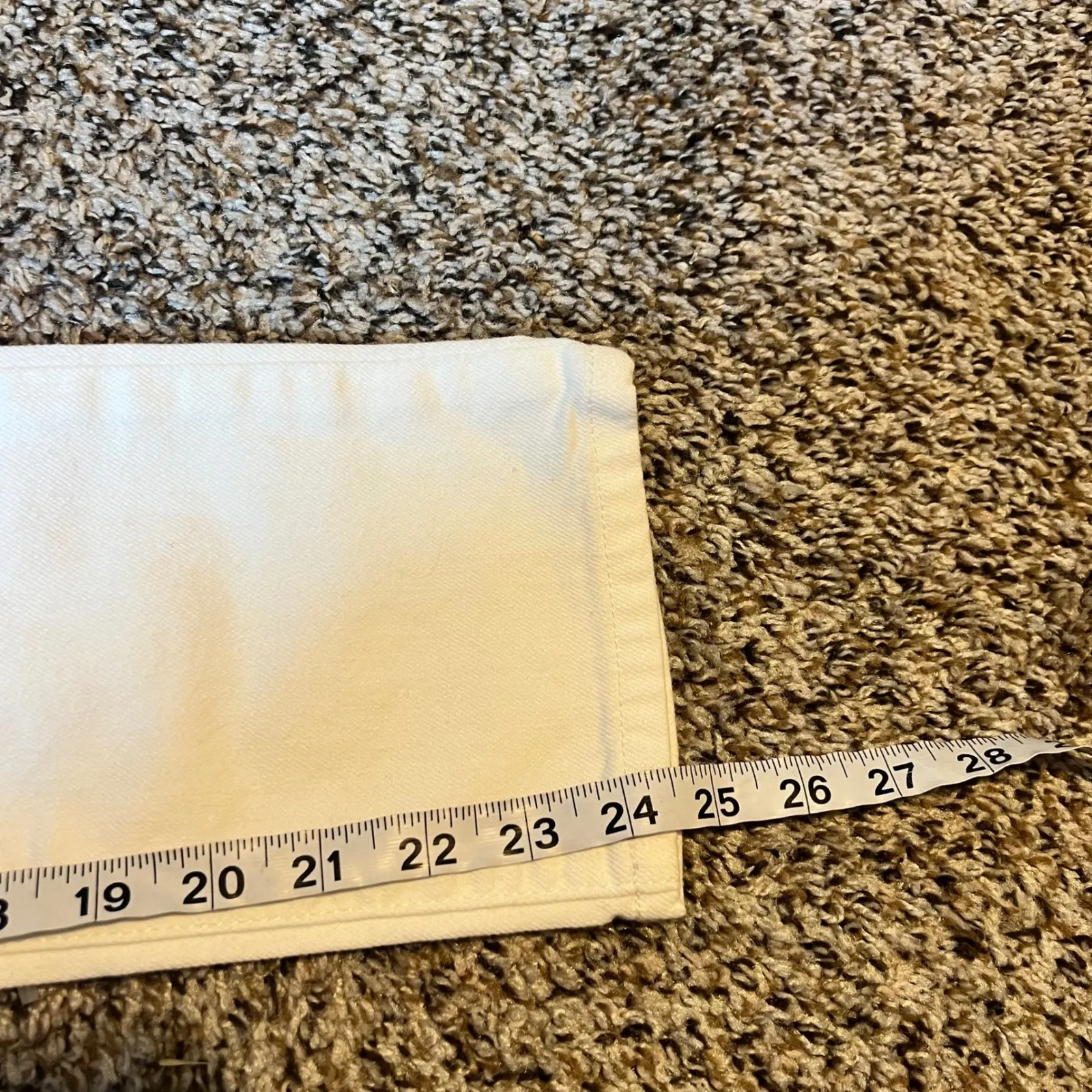 Banana Republic Skinny White Jeans Women Cotton Spandex Bootcut Size 24 - Image 6