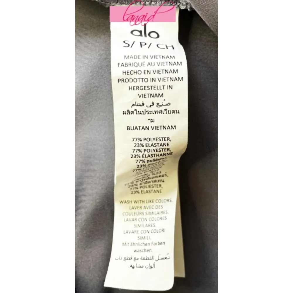 Alo High-Waist Airlift Leggings Fog Hi-Rise Waisted Tights Full-Length Skinny S - Image 8