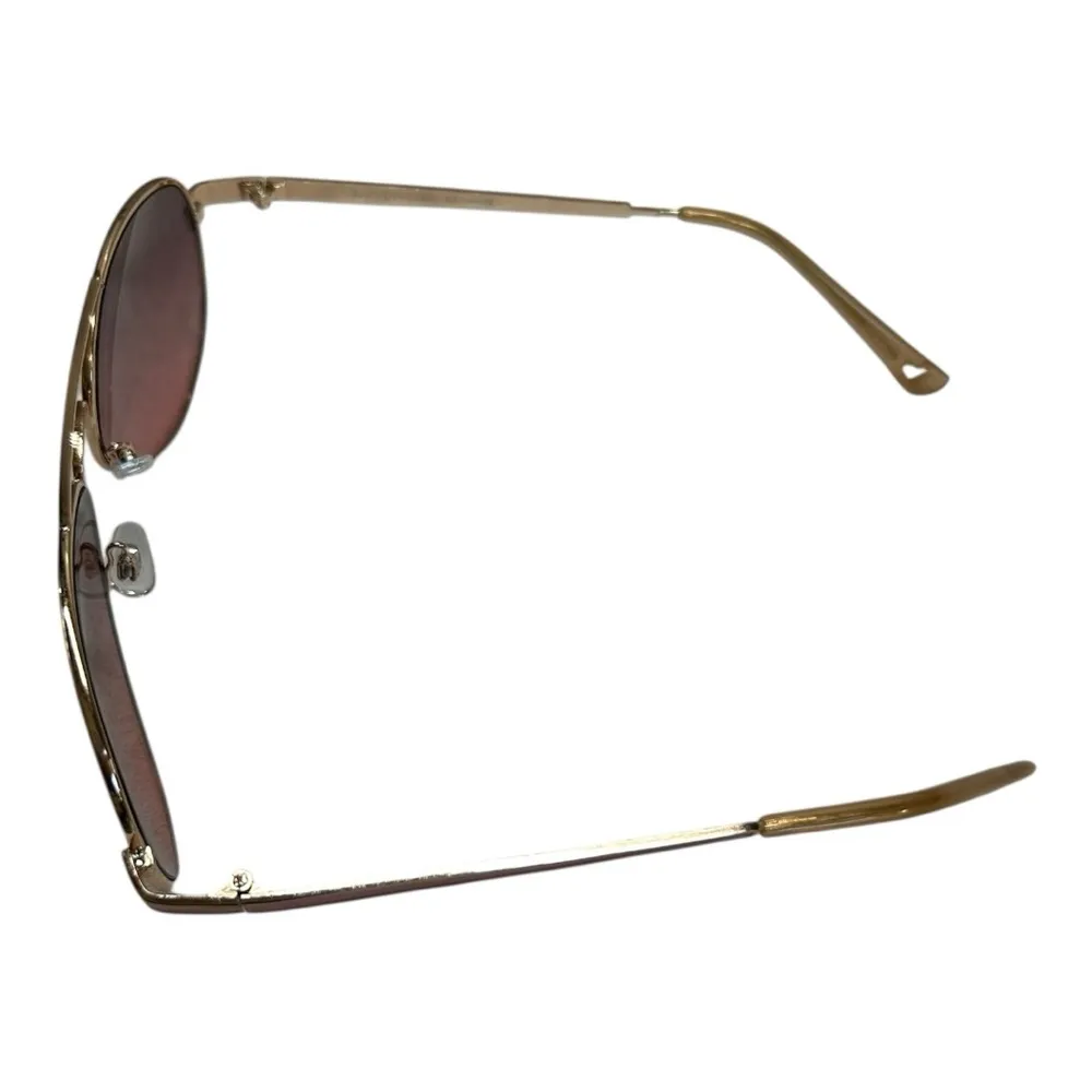 Juicy Couture Pink Aviator Sunglasses Gold with Pink Lenses - Image 8