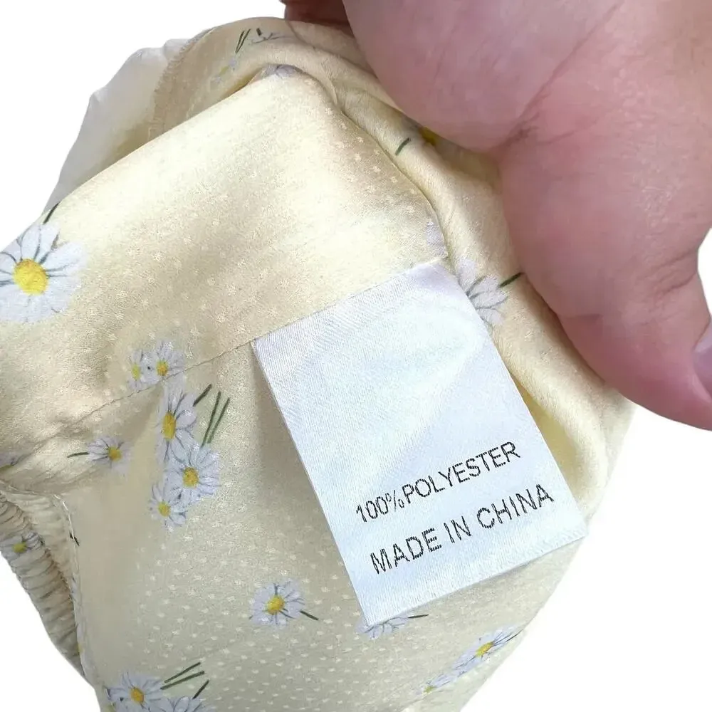 Princess‎ Polly Allyson Corset Top Puff Sleeve Yellow Floral Size US 4 - Image 11