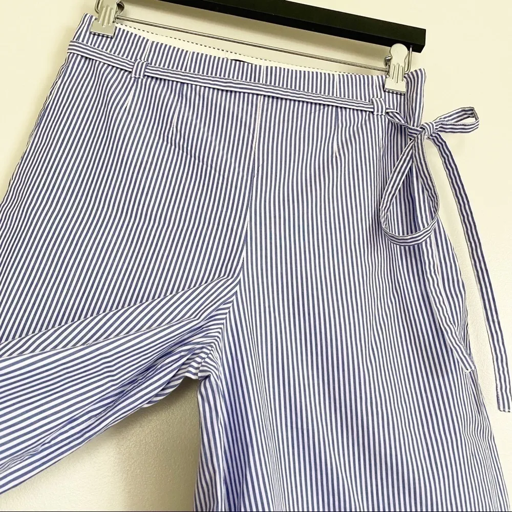 J.Crew  Cuffed Wide Leg Crop Shirting Striped 4 - Image 7