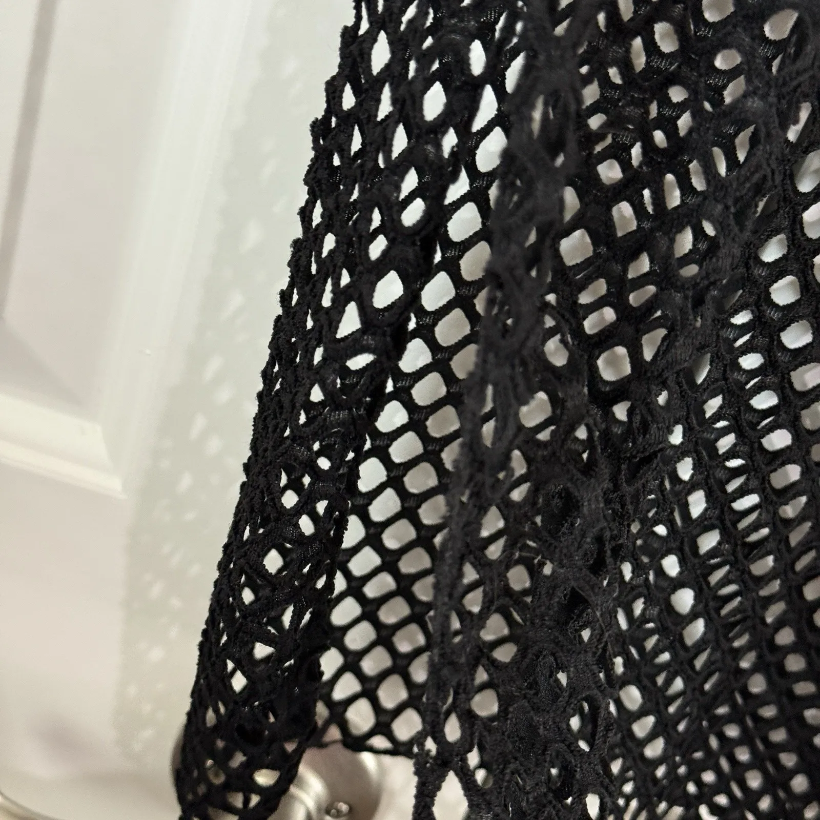 Emme Jordan Black mesh swimsuit cover up‎ Dress Size M - Image 4