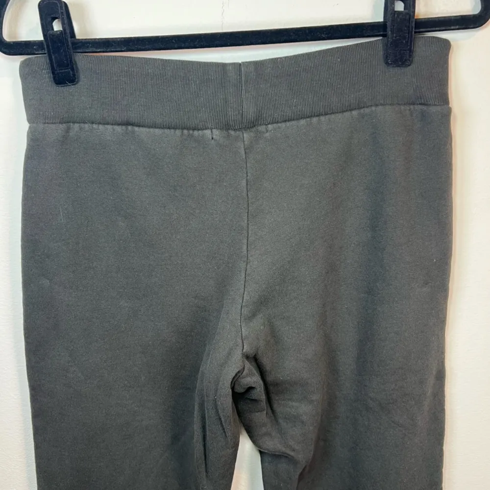 Brandy Melville Women’s Hilary Yoga Pants Black 100% Cotton Fleece Tie  One Size - Image 9