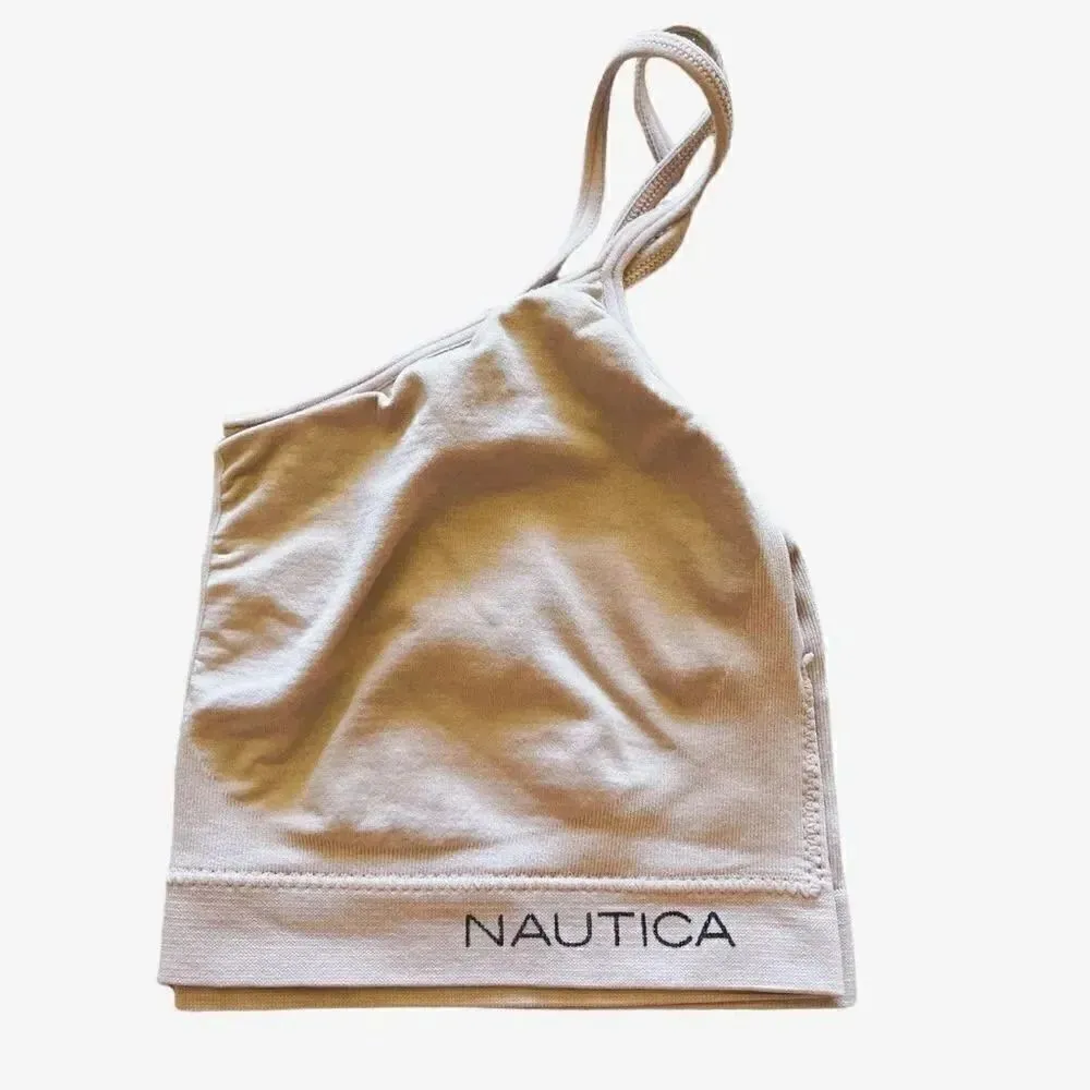 Nautica Blush Wireless Womens Loungewear Lightweight Sports Bra Size XL - Image 3