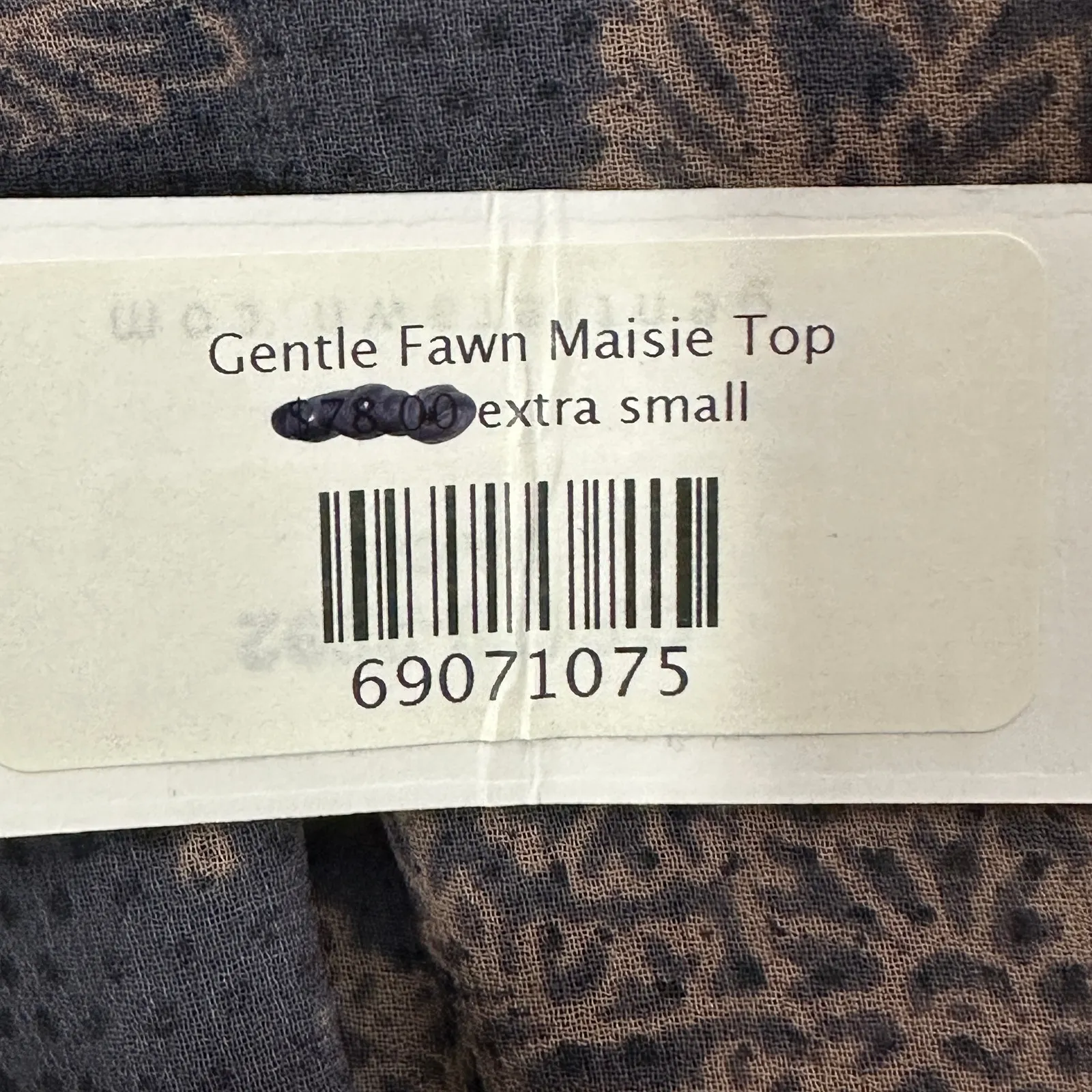 NWT Gentle Fawn Maisie Top Womens XS Navy Floral Sheer Whimsigoth Goblin - Image 7