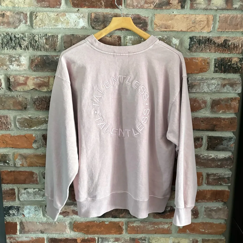 Talentless Pink Embroidered Crewneck Sweatshirt, L - Image 4
