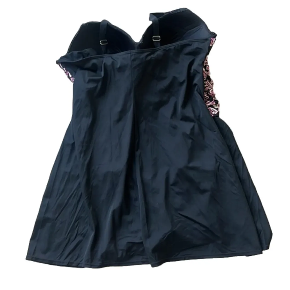 Swimsuits for all power suit swimdress one piece skirted size 24 Black - Image 3