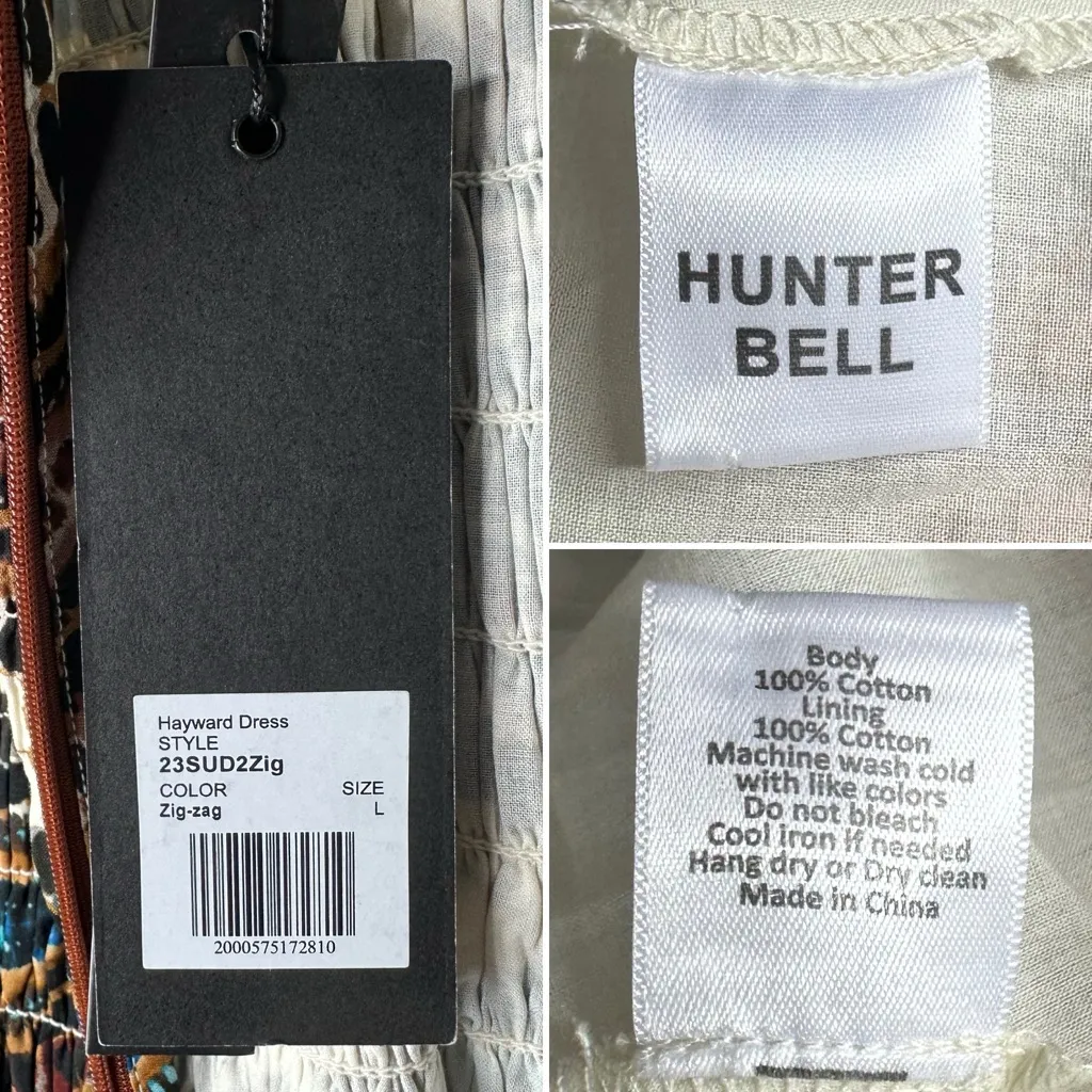 Hunter Bell Zig Zag Hayward Dress – Size Large NWT - Image 8