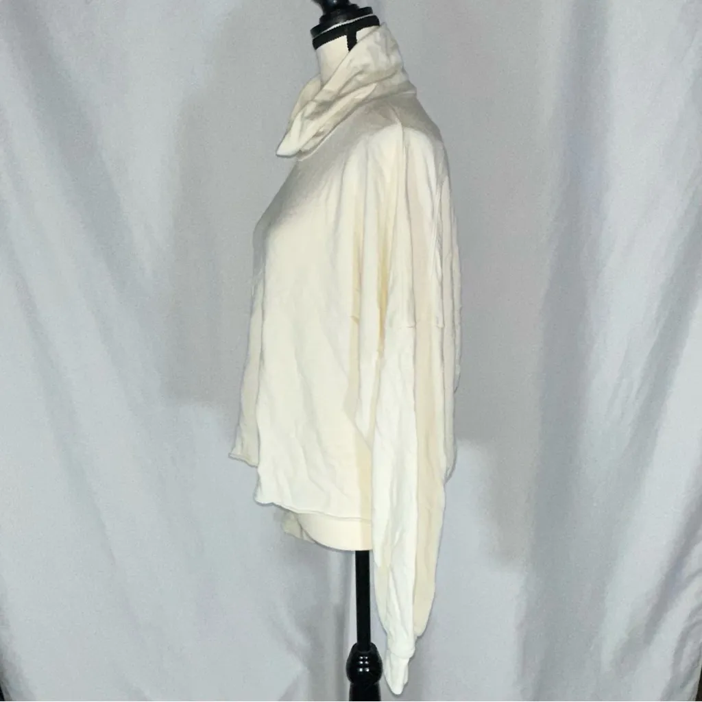 Lanston • White Long Sleeve Open Back Scrunch Women’s Size Lg **See Measurements - Image 3