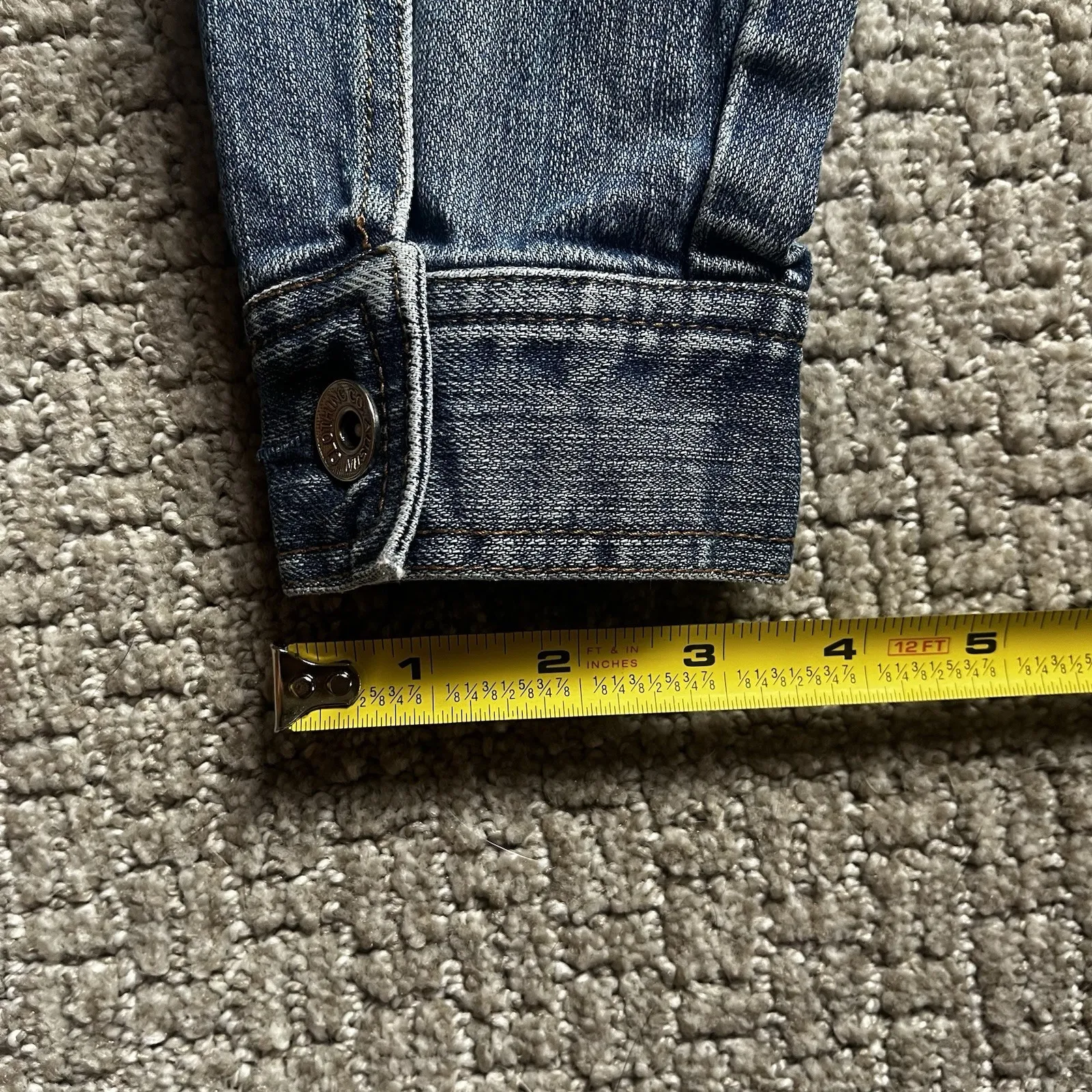 Austin Clothing Co Woman's Medium Jean Jacket‎ Blue - Image 7