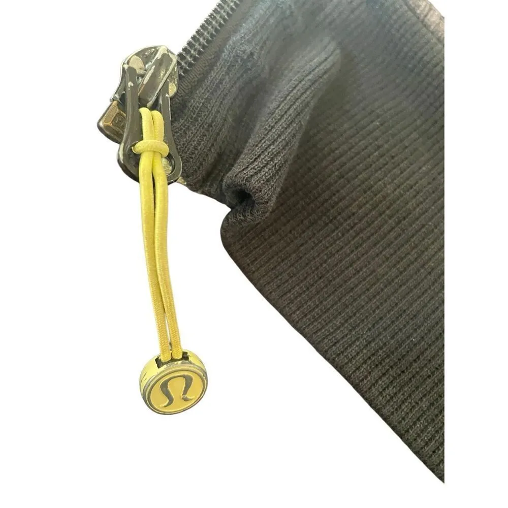 Lululemon Iconic Scuba Hoodie Gray & Black Thumbholes Full Zip Women’s Small/201 - Image 10