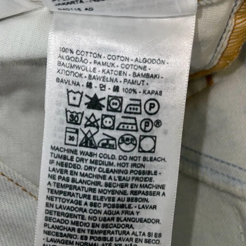 Levi's Jeans Levi's 501 Cropped Women's Cutout Jeans NWT 26x26 Blue Scatter Brai - Image 11