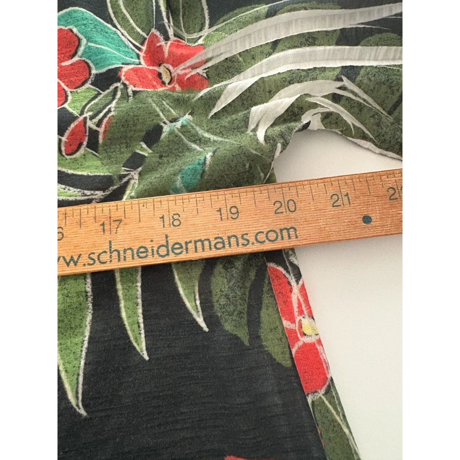 Jess & Jane Zebra Print Tunic Top Size M Black Plants Jungle Lagenlook Oversize Size M - Image 11