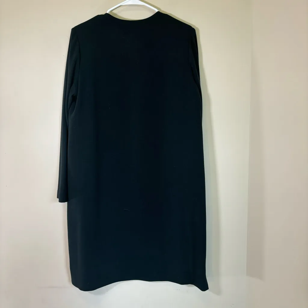 Megan Park Women's‎ 3 / US 8 Green Beaded Long sleeve Dress Knee Length - Image 7