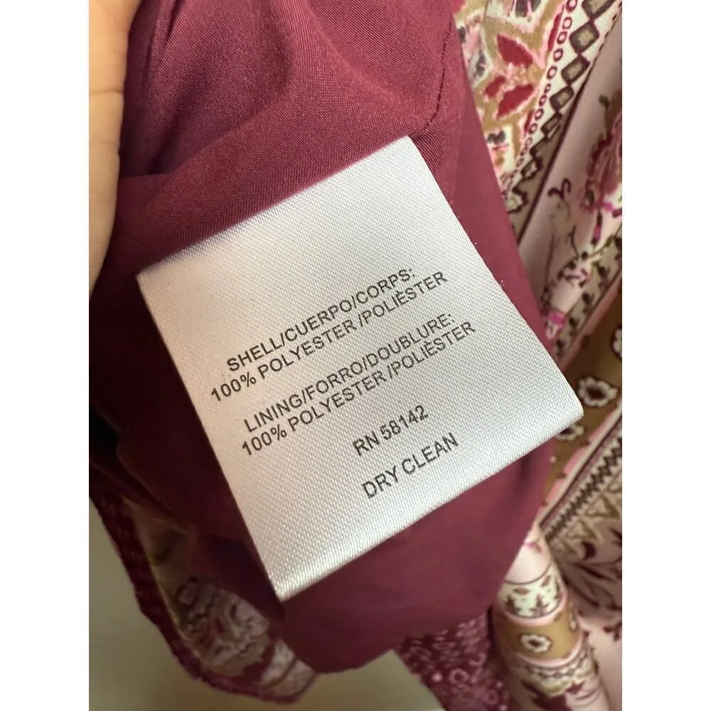 Gal Meets Glam Liza Print Midi Dress Sz. 0 - Image 9