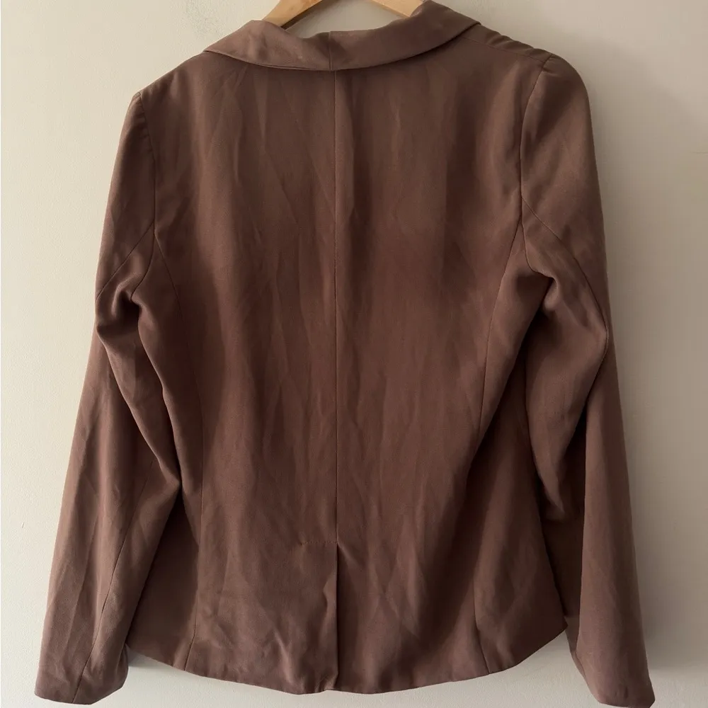 Forever 21 Brown Lightweight Blazer Jacket - Image 6