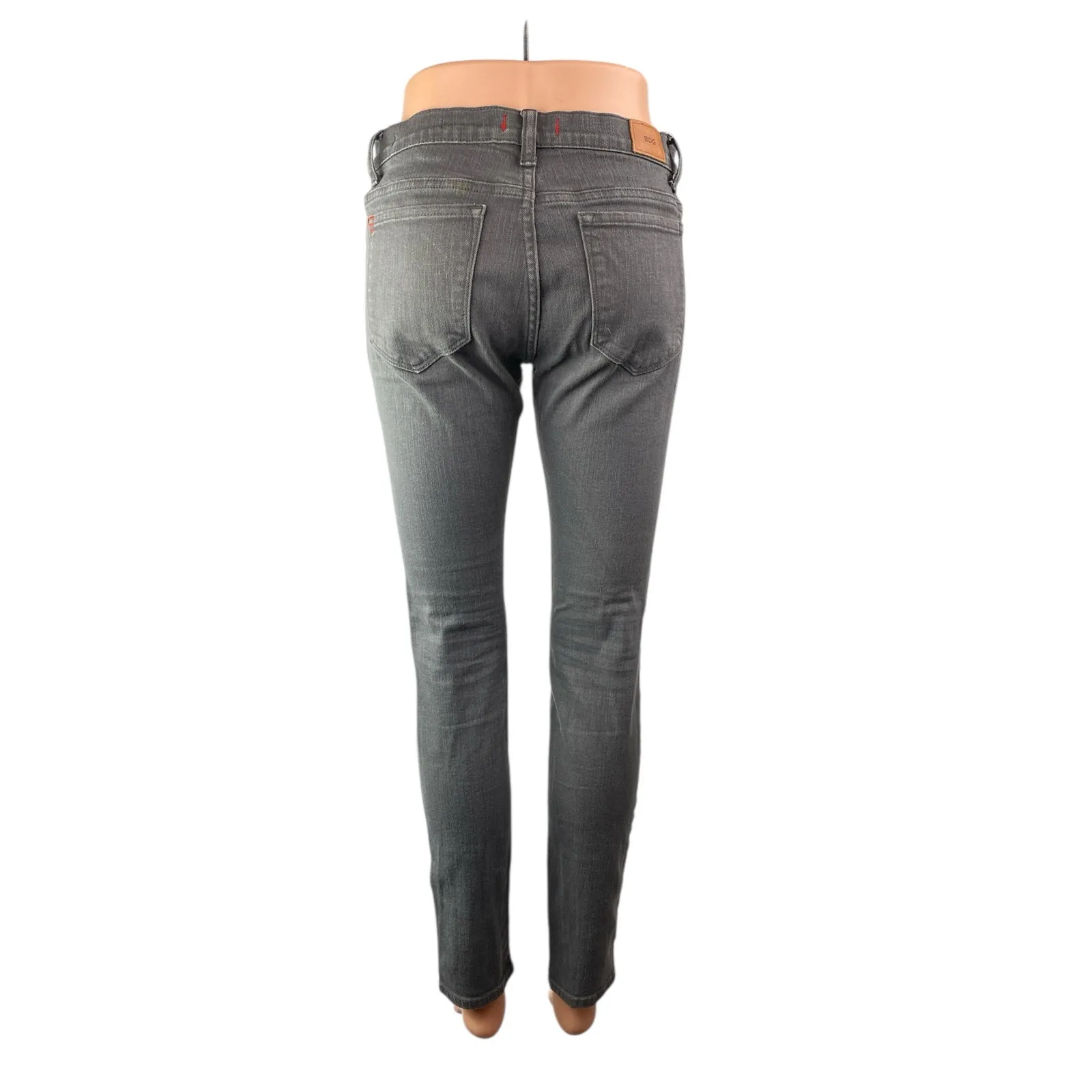 Urban Outfitters BDG Women's Gray Black Mid Rise Skinny Denim Jeans Size 28 - Image 2