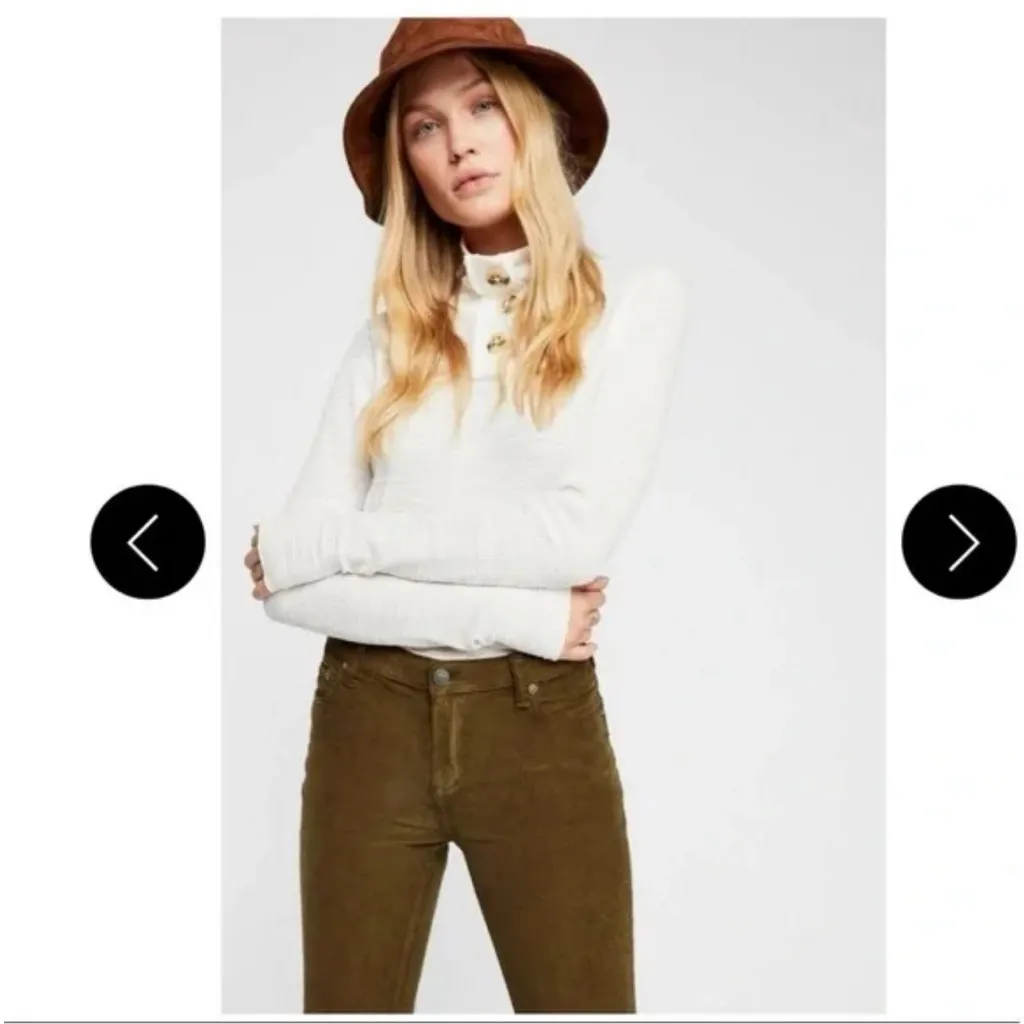 Free People We The Free “Just Float On” Corduroy Flare Pants Size 26 - Image 3