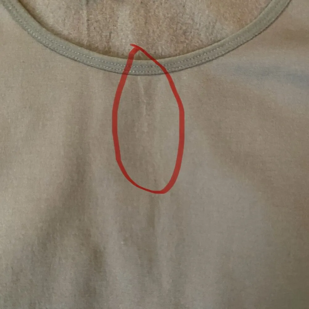 women's size XS-S tan fleece long sleeve scoop neck top NWT - Image 7