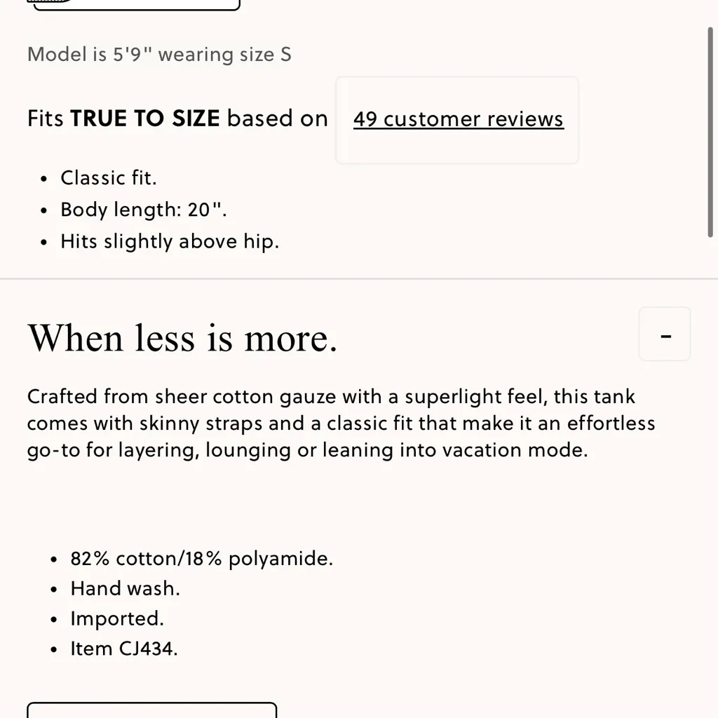 J.Crew Cotton gauze tank top - Image 4