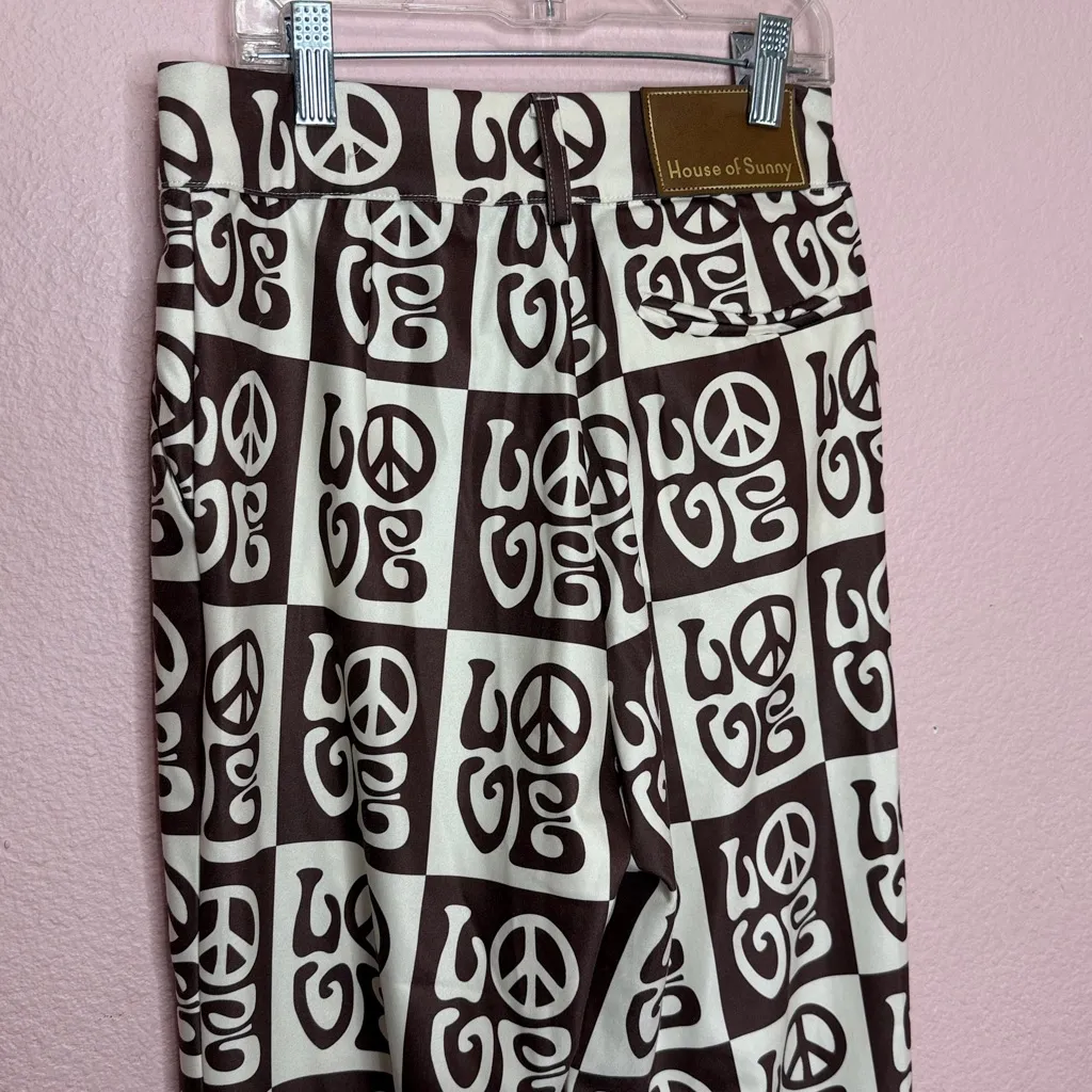 House Of Sunny All You Need Is Love Pants. Size 2 Brown - Image 11